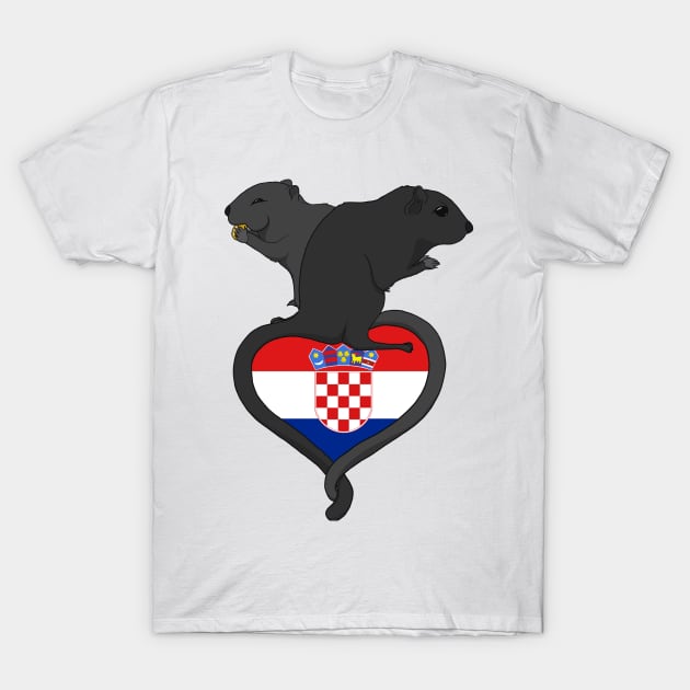 Gerbil Croatia (dark) T-Shirt by RampArt